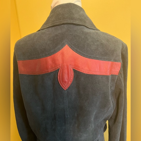 Rare vintage blue suede jacket-Men’s—60s - Picture 8 of 15